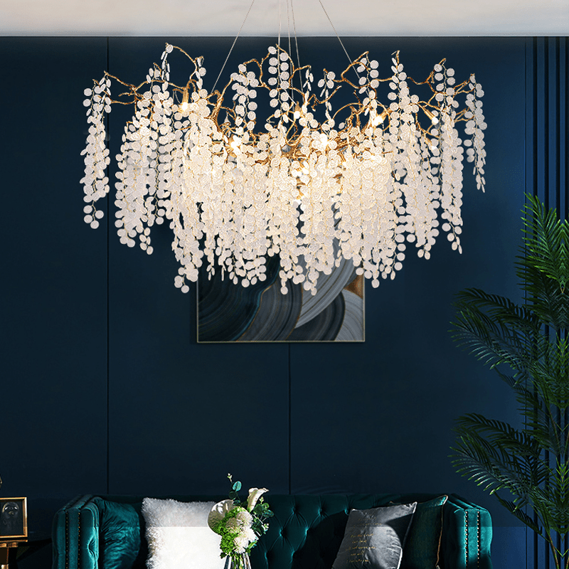 Thirza Branch Crystal Dining Room Chandelier - 59.06" LA 1 Candle Company