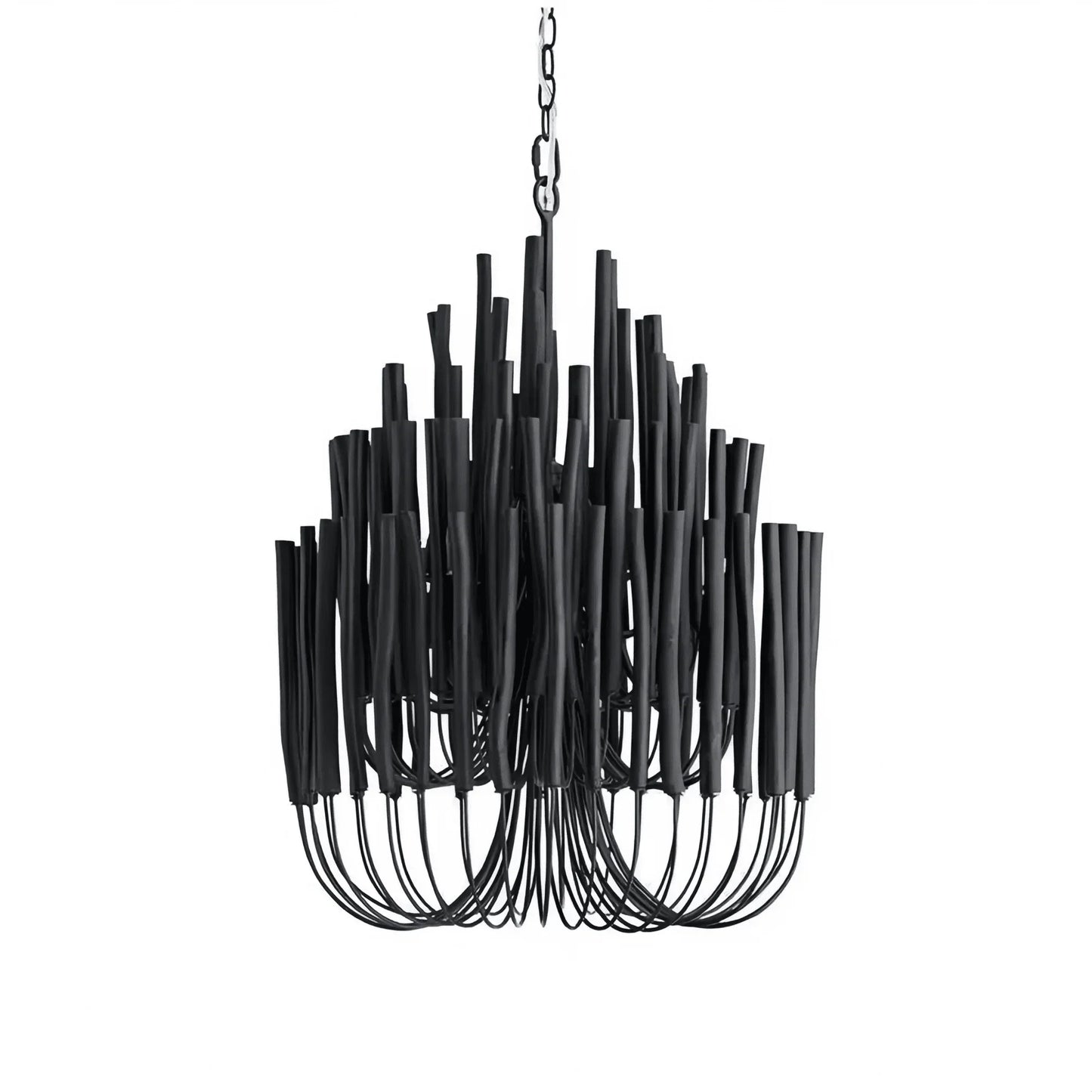 Tildalay Wide Chandelier 21" 36" - 21"BlackA 1 Candle Company