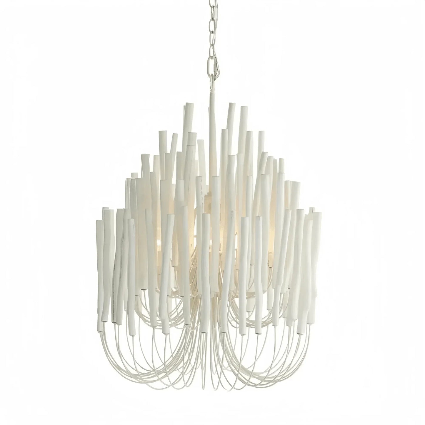 Tildalay Wide Chandelier 21" 36" - 21"WhiteA 1 Candle Company
