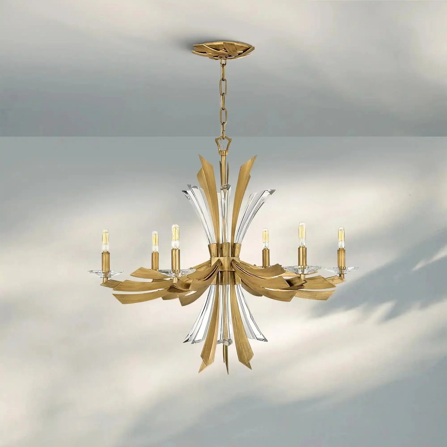 Aurora Medium Single Tier Chandelier - A 1 Candle Company