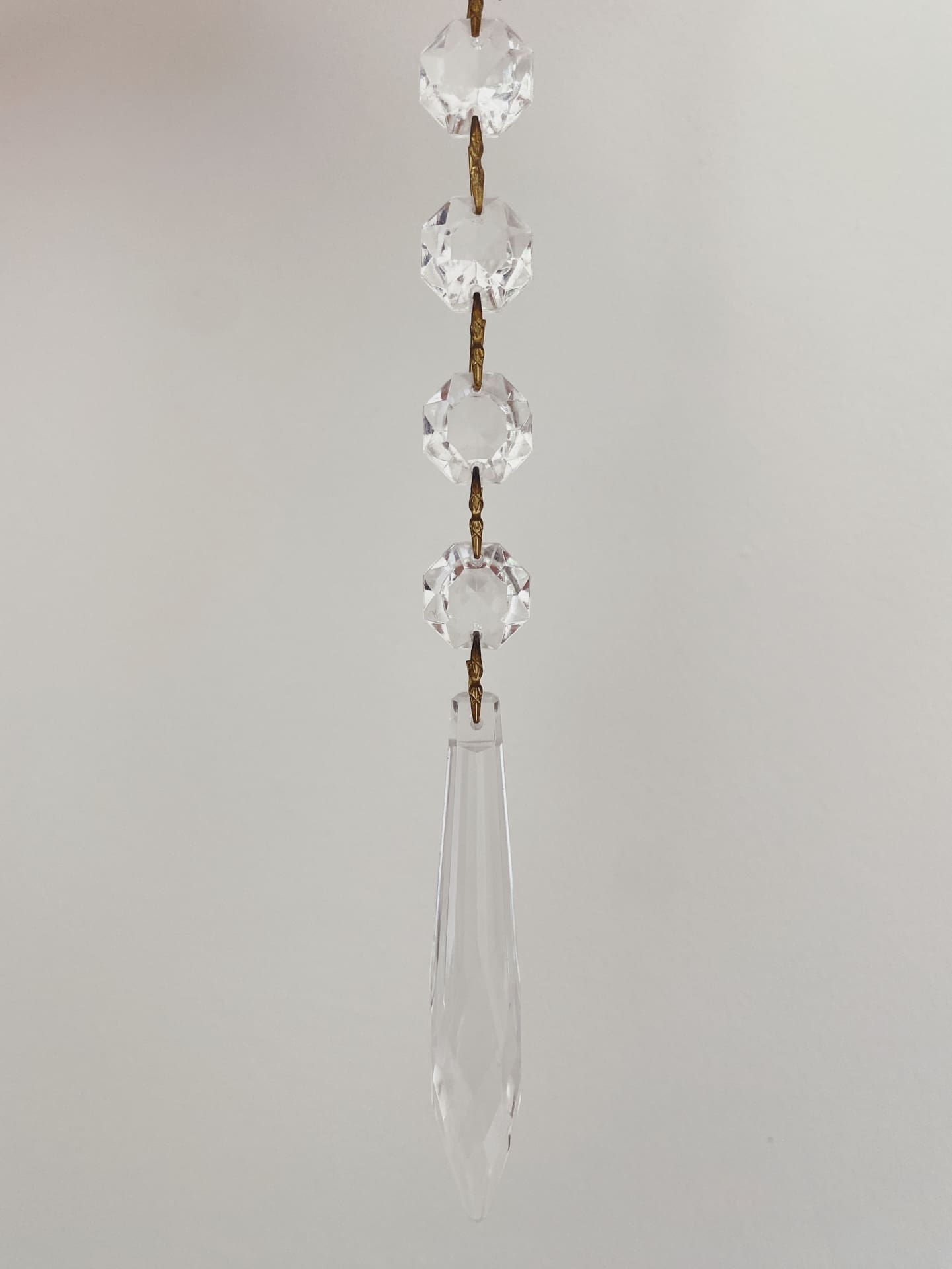 Vintage Murano Teardrops Chandelier 70s Pink prisms