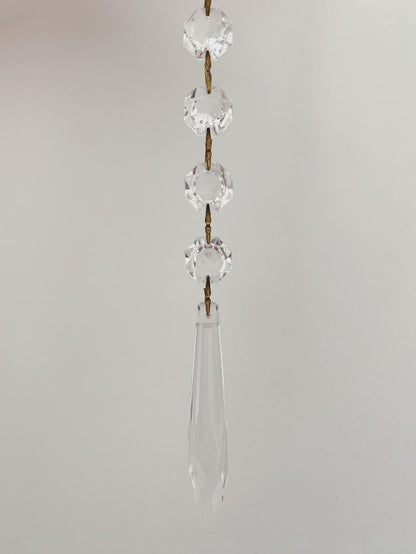 Vintage Murano Teardrops Chandelier 70s Pink prisms